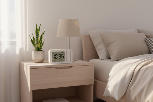 2025 Digital Projection Alarm Clock Rechargeable LED USB Charger Projector Alarm Clock for Office Bedroom Bedside Desktop Clock